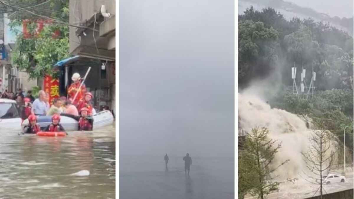 Скорость ветра 140 км/ч и +52. В Китае из-за тайфуна эвакуировали сотни тысяч человек