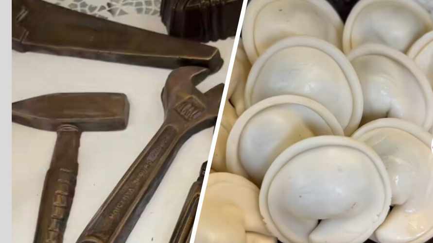 В Беларуси начали делать строительные инструменты и пельмени из... шоколада. Сколько стоят?