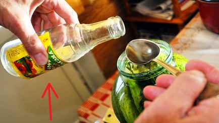 Какой уксус нельзя использовать для закаток? Смотрите на этот значок на этикетке