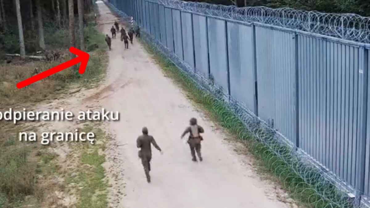 Польские пограничники показали стычки на границе с Беларусью