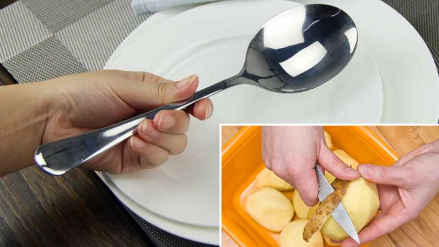 Зачем натирать ложки и вилки картошкой? Эффект шокирует многих