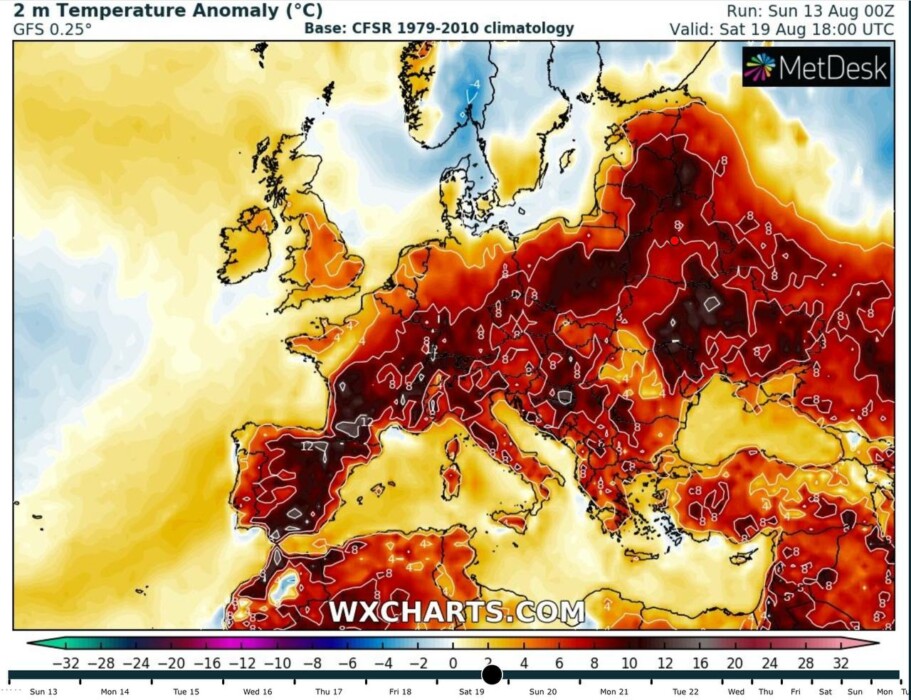 «Начнет поступать воздух с Африки» — Где в Беларуси ждать +34°C, а где — на 10°C ниже с 14 по 20 августа