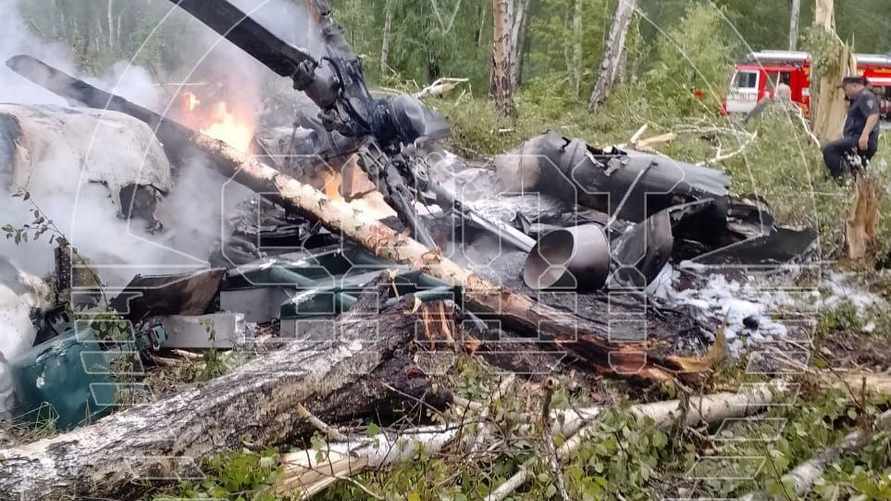 Кадры с места крушения