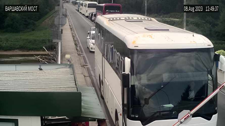 Фото ГТК с онлайн-камеры очереди на въезд в РБ