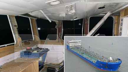 Украинский дрон подбил российский танкер в районе Крымского моста