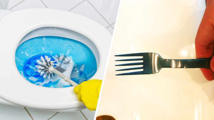Зачем чистить унитаз вилкой? Необычный, но эффективный метод (без царапин)