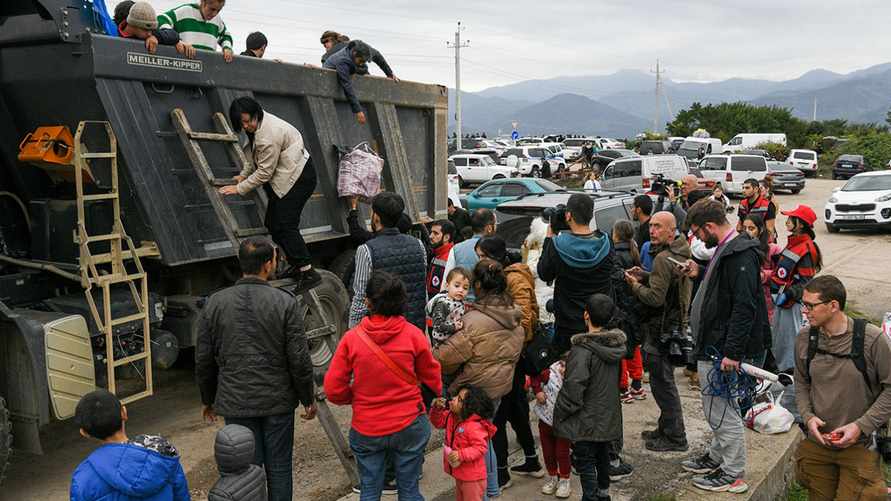 Беженцы из Нагорного Карабаха, фото Александр Патрин / ТАСС