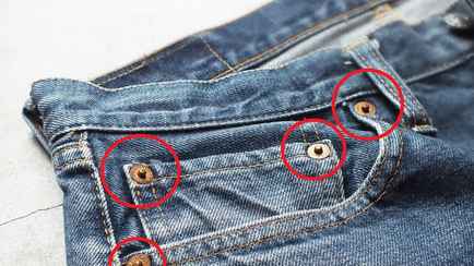 Почему на джинсах много металлических пуговичек? Оказывается, не только для красоты
