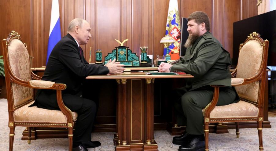 «Владимир Путин проводит рабочую встречу с главой Чечни