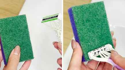 Зачем тереть бритву о губку? Вот как этот странный лайфхак поможет сэкономить