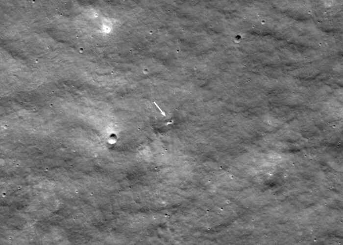 Фото НАСА: место предполагаемого крушения "Луны-25"