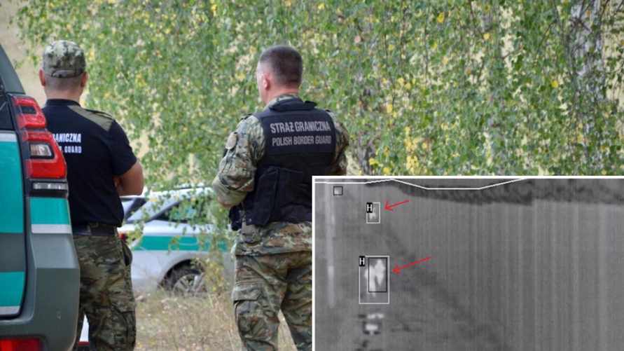 «Эффективно реагируем» - Поляки показали странное видео с нелегалами на границе с Беларусью