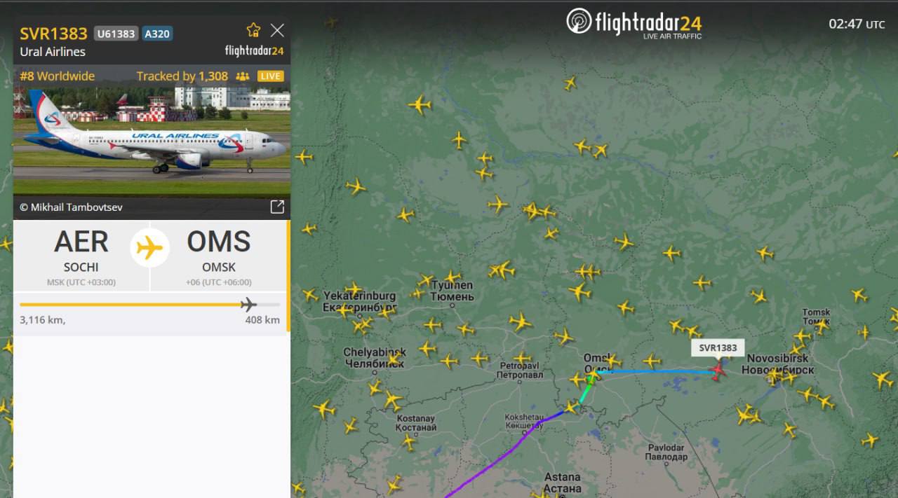 Российский самолет со 165 человеками экстренно сел в поле под Новосибирском. Что известно?