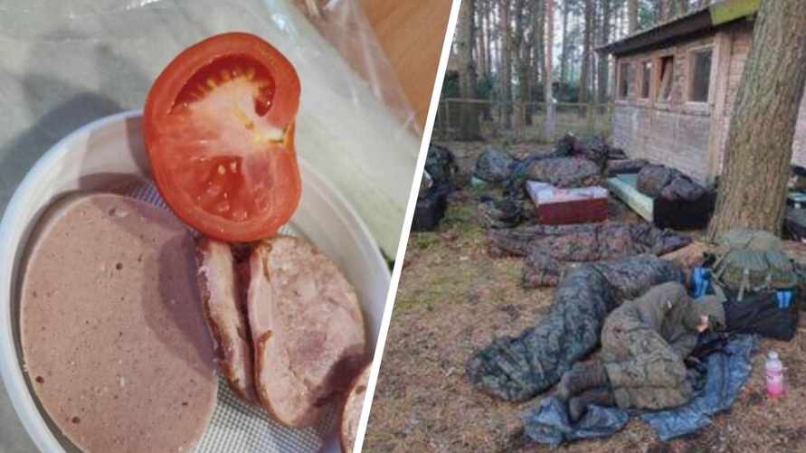 Спят на земле и недоедают? Польские военные пожаловались на условия на границе с Беларусью