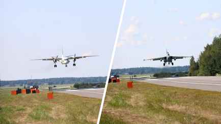 Появилось видео, как на Брестчине военные самолёты сели на трассу М1
