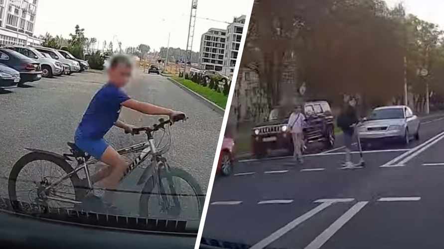 "Одна секунда — и все" — Появилось видео, как дети в Минске сильно напугали водителей