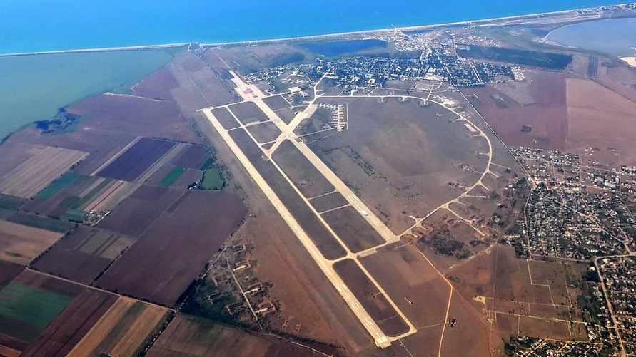 Аэродром Саки, фото из соцсетией