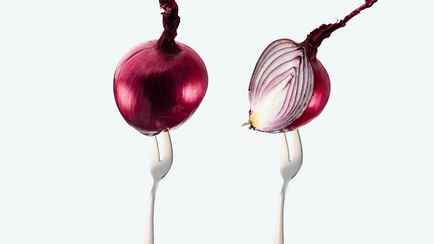 Как быстро нашинковать лук? Вместо ножа понадобится вилка и ещё одно кухонное приспособление