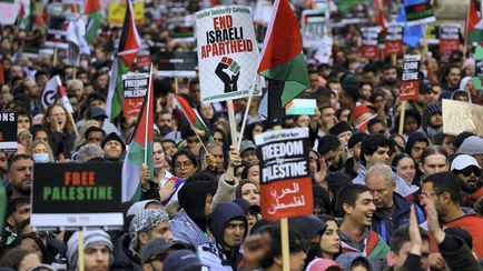 100 тыс человек вышли в Лондоне на марш в поддержку Палестины