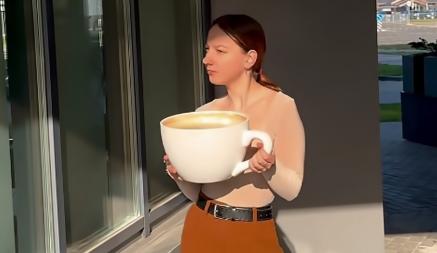 «Подаваться должно с бригадой скорой» — Столичное кафе предложило огромную чашку кофе. Что ответили белорусы?