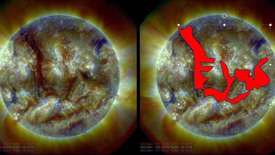 "Нить" на Солнце