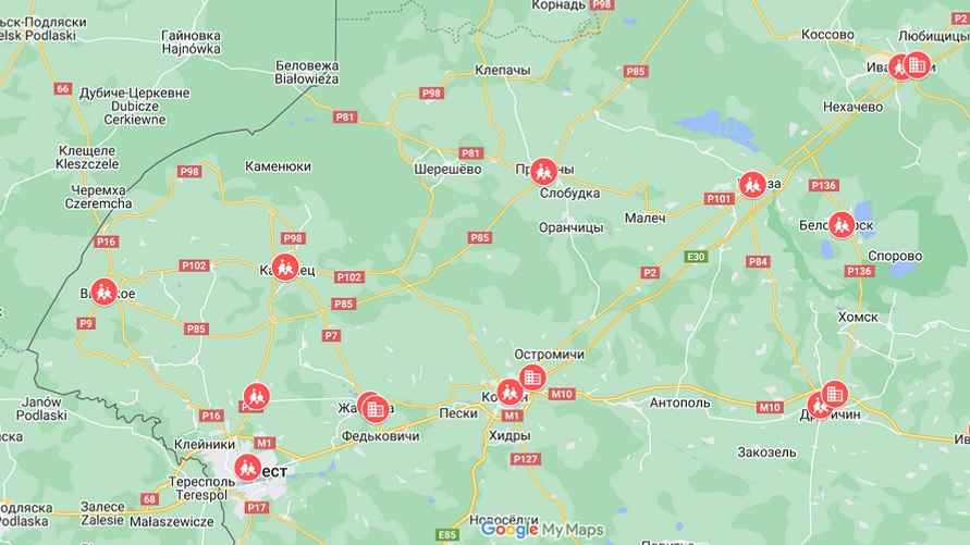 На карте значком с мамой и ребёнком обозначены населенные пункты, в которых отопление начали подавать на соцобъекты, значком с домиком - подключенный жилфонд