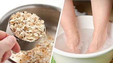 Залейте 2 стакана овсянки водой и окуните ноги. Вот что произойдет через 20 минут