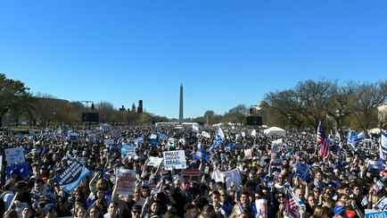 Сотни тысяч американцев вышли на демонстрацию в Вашингтоне в поддержку Израиля