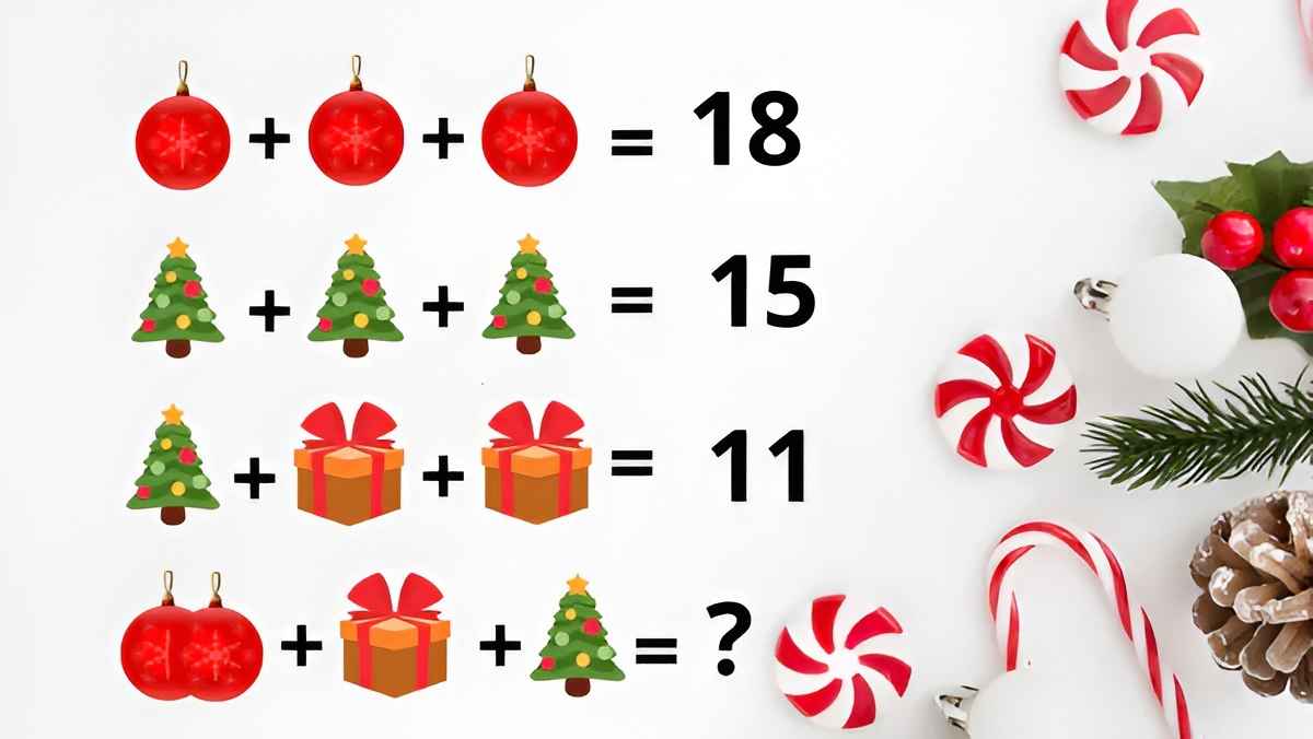 Эта новогодняя головоломка способна запутать две трети всех попытавшихся. Решите с первого раза?