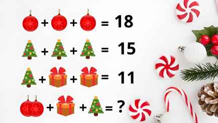 Эта новогодняя головоломка способна запутать две трети всех попытавшихся. Решите с первого раза?