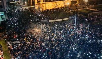 В Белграде начались протесты после объявления результатов выборов в парламент