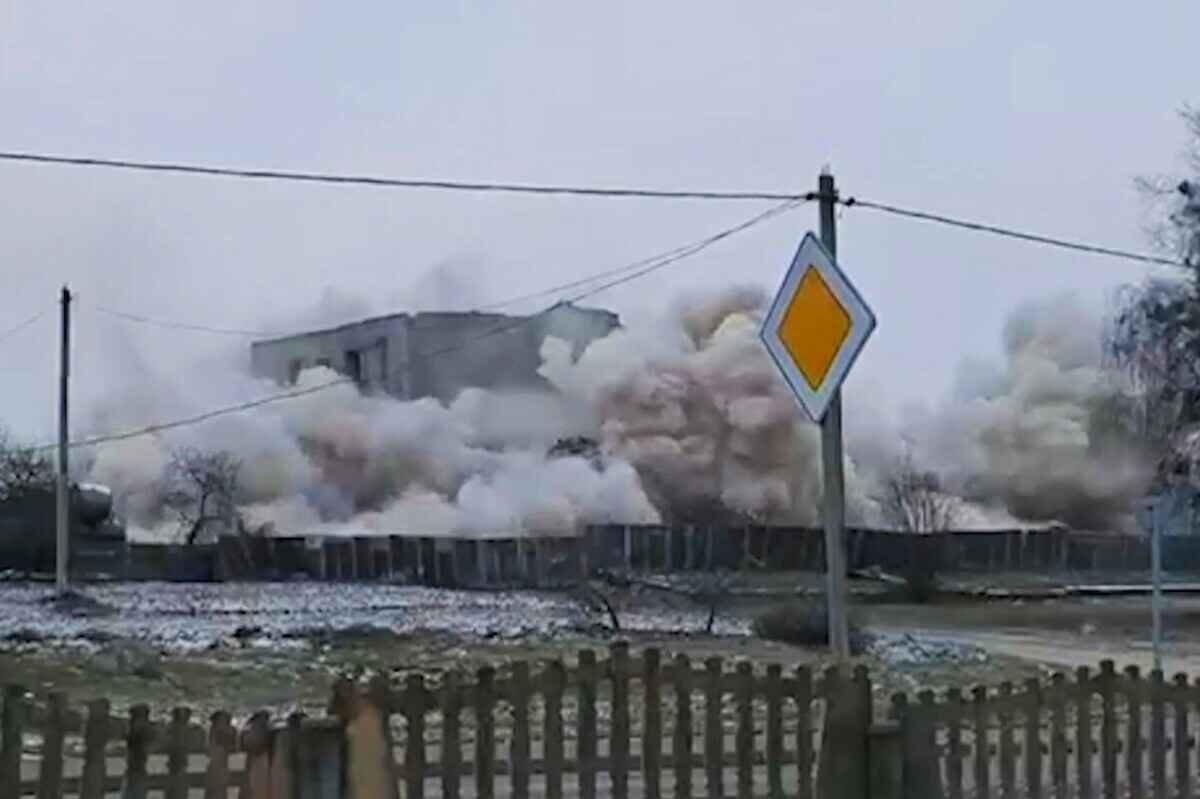 МЧС взорвало здание в Гродненской области