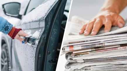 Зачем водителям обязательно брать в авто газету? Вот почему особенно полезно зимой