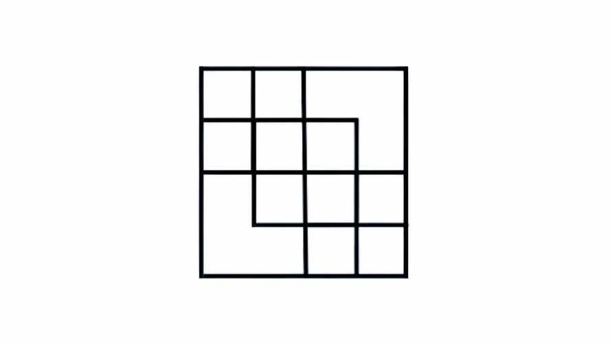 Сколько квадратов на картинке? Только самые умные найдут все с первого раза