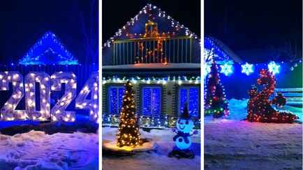 «Кто в этом доме живёт? Волшебники?» — Белорусы украсили свой дом к Новому году и покорили соцсети