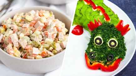 Эти 6 салатов станут альтернативой «Оливье» на Новый год. Зачем заменять колбасу рыбой и чем поразит «Дракон»?