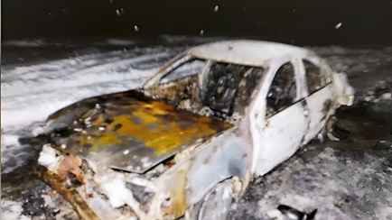 Житель Могилевщины заехал в лес и сжёг там свой автомобиль. В милиции рассказали, почему