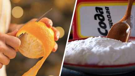 Зачем смешивать апельсиновые шкурки с содой? Это поможет справиться с двумя проблемами