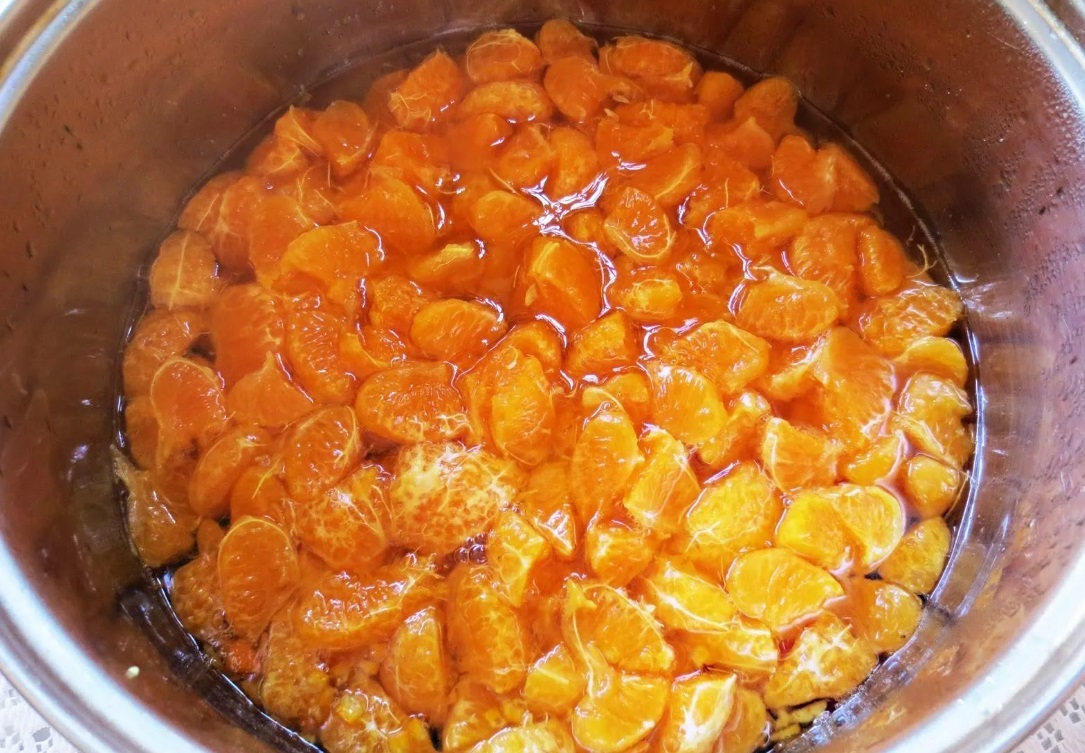 мандариновое варенье рецепт дольками пошагово без кожуры | Дзен