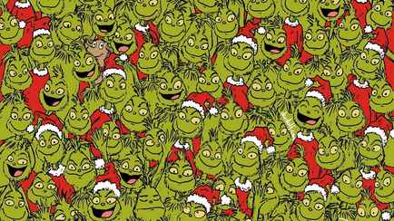 Этот тест пройдут только самые-самые внимательные. Найдите на картинке с Гринчем 5 елочных шаров