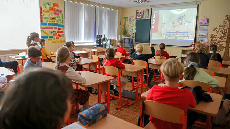 В русскоязычной школе в Литве. Фото иллюстративное.