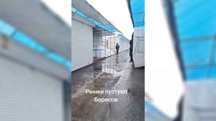 «Изжили сами себя» – Жительница Борисова показала видео опустевшего городского рынка
