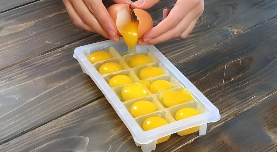 Почему стоит вливать яйца в форму для льда?
