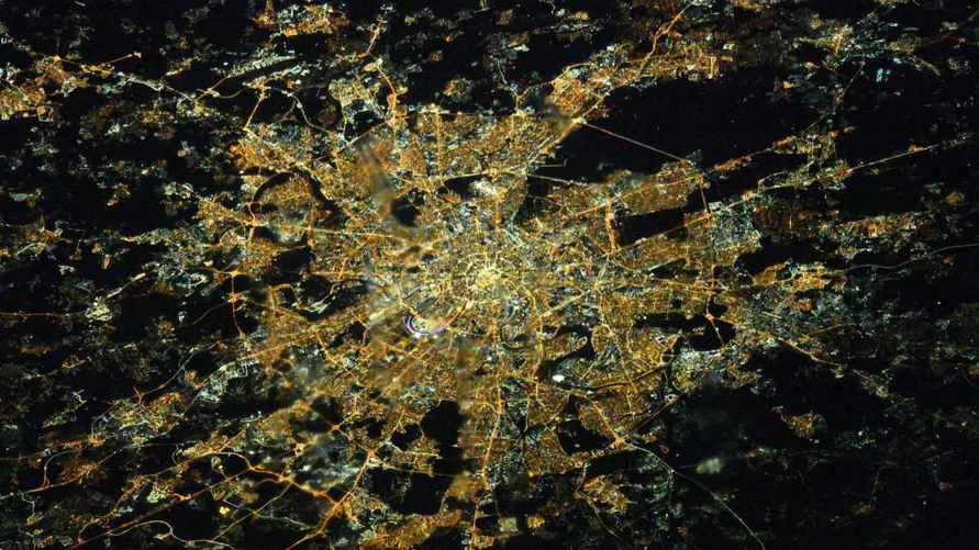 Вид Москвы с МКС