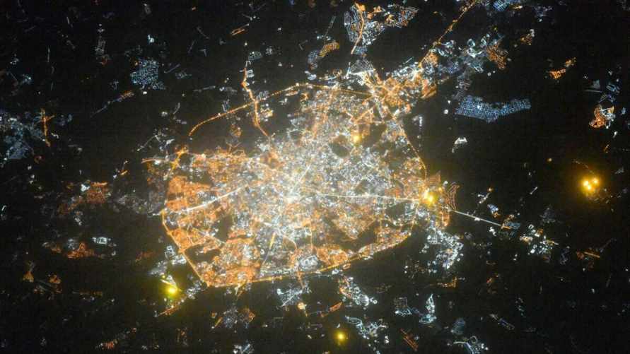 Фото Минска с МКС: тг-канал "Роскосмоса"