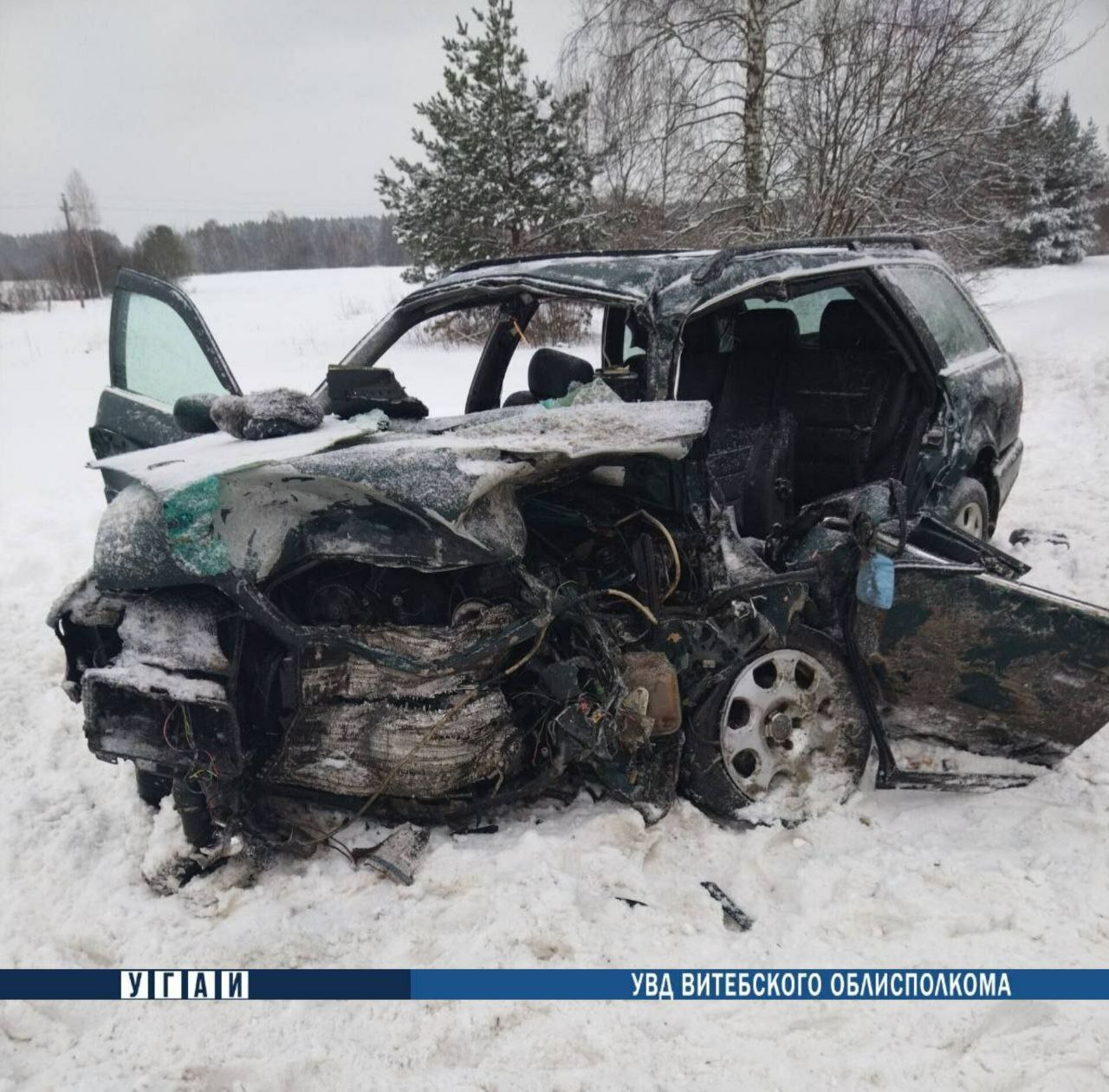 Под Полоцком в столкновении Audi и Skania погиб пассажир. Водитель фуры скрылся с места ДТП