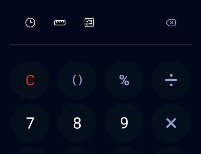 Калькулятор на смартфоне