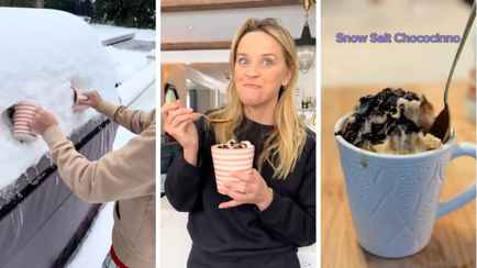 «Черт возьми, это так вкусно!» — Видеоролики с поеданием снега разделили TikTok на 2 лагеря. Что происходит?
