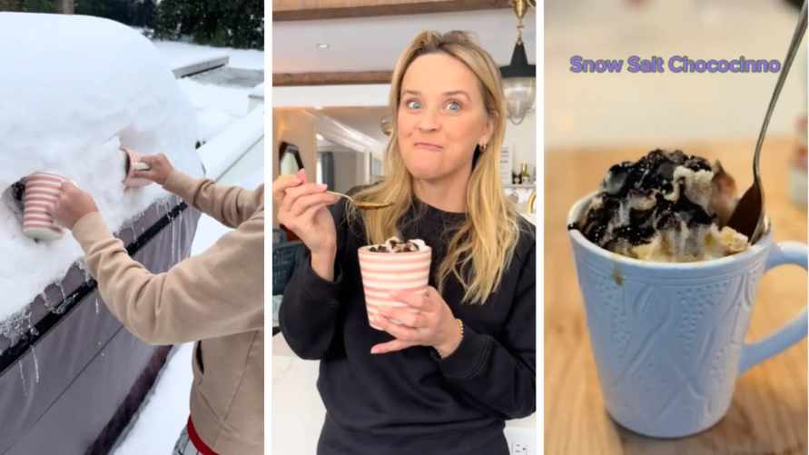 "Черт возьми, это так вкусно!" — Видеоролики с поеданием снега разделили TikTok на 2 лагеря. Что происходит?