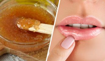 Смешайте мёд с сахаром и нанесите на губы. Что произойдет через 15 минут?